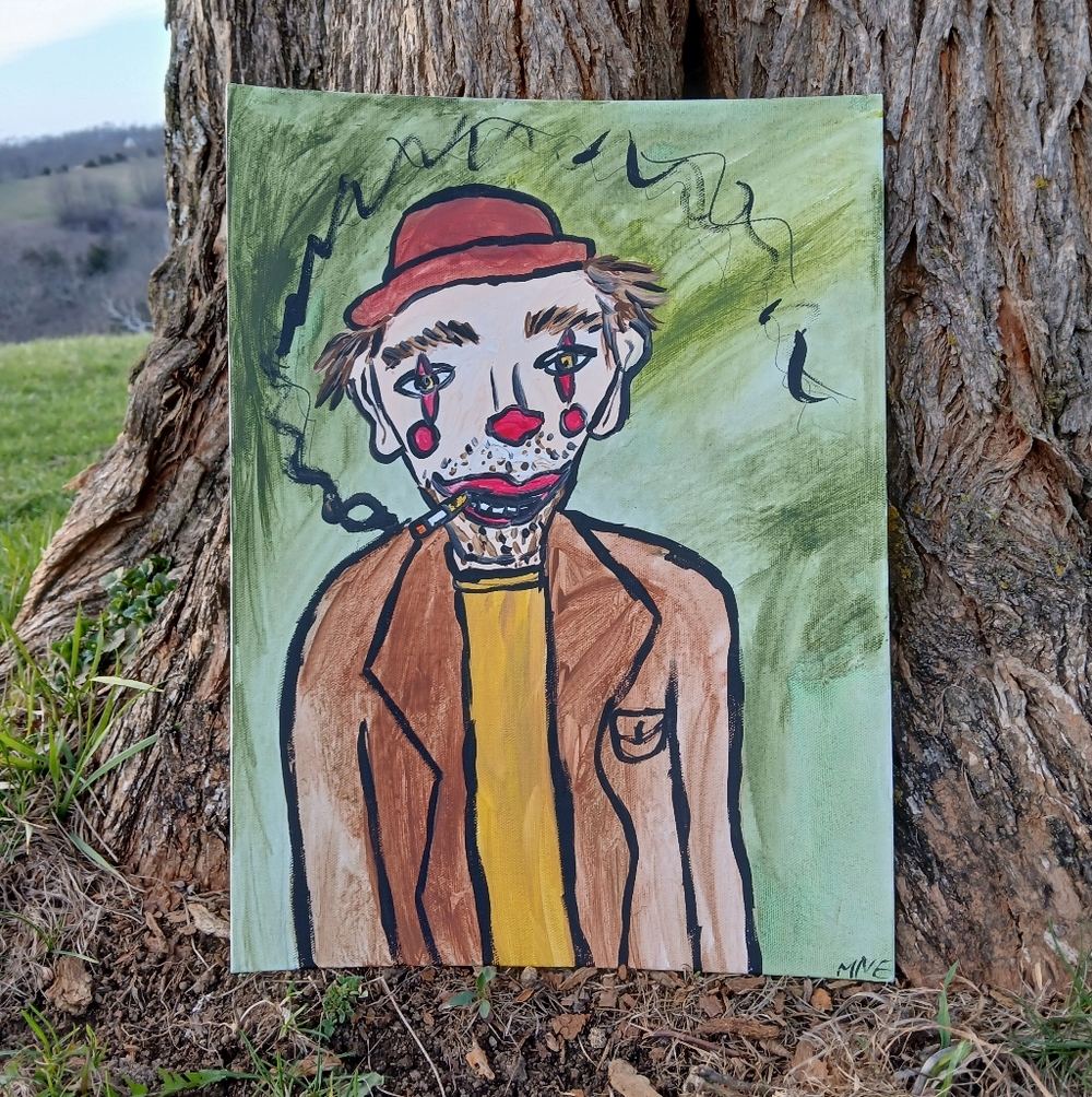 Clown Portrait Painting
